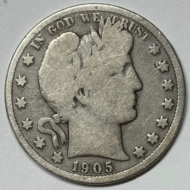 1905 Barber Half . . . . Very Good