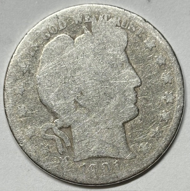 1901 Barber Half . . . . About Good