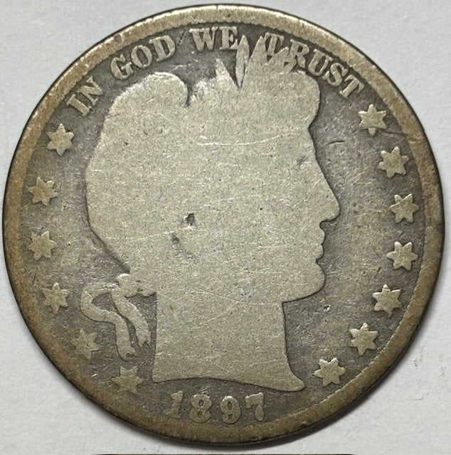 1897 Barber Half . . . . About Good