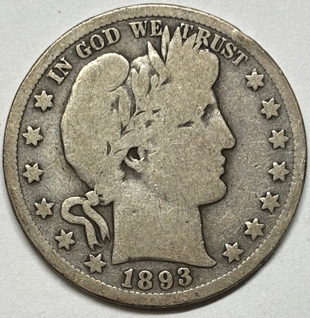 1893-S Barber Half . . . . Good/VG