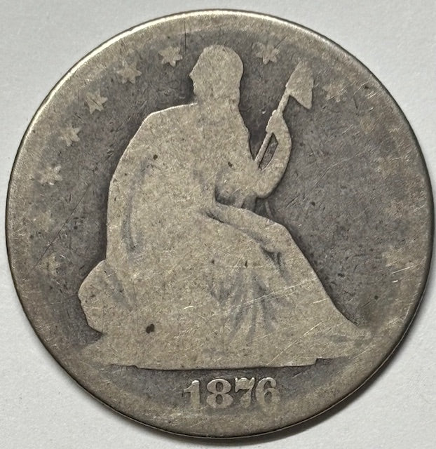 1876 Seated Liberty Half . . . . Good