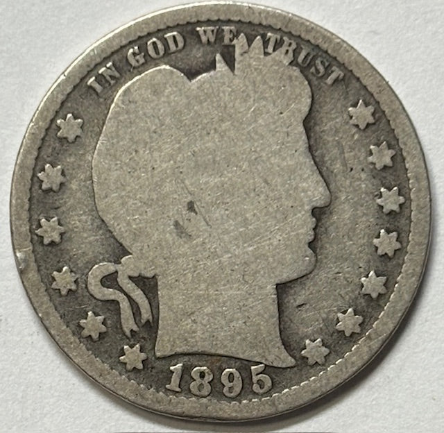 1895 Barber Quarter . . . . Good