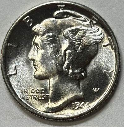 1944-S Mercury Dime Superb Brilliant Uncirculated