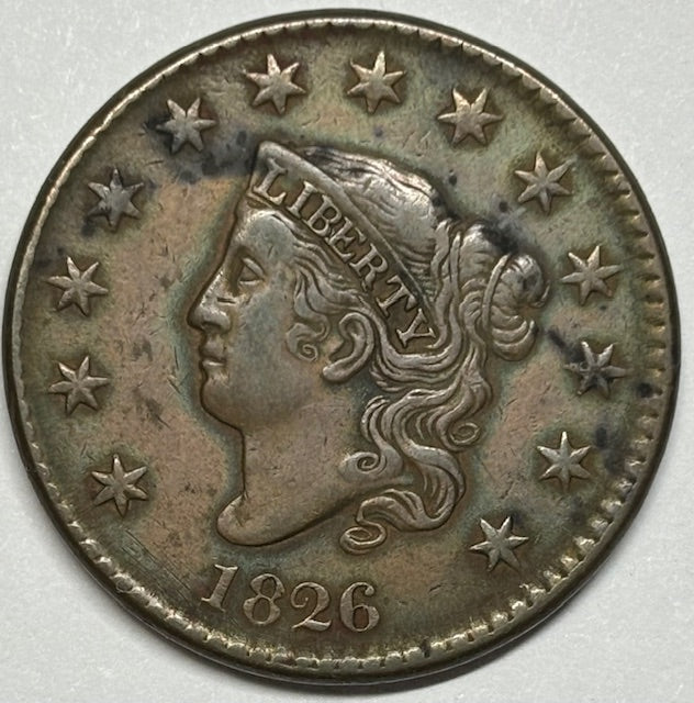 1826 Matron Head Large Cent . . . . XF/AU