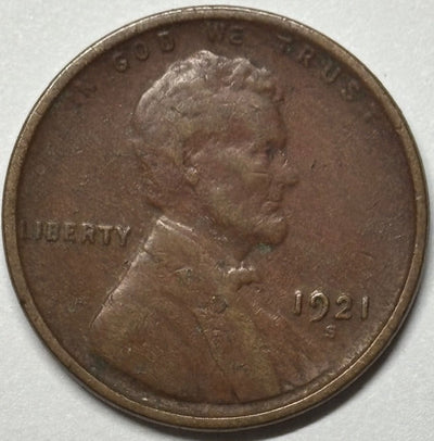 1921-S Lincoln Cent Very Fine