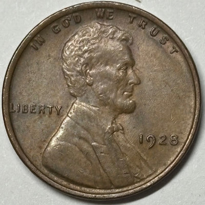 1928 Lincoln Cent Select Uncirculated Brown