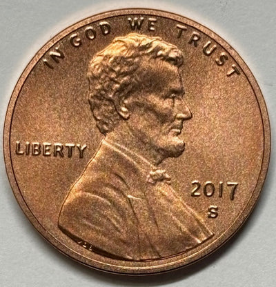 2017-S Lincoln Shield Cent Superb BU Enhanced Finish