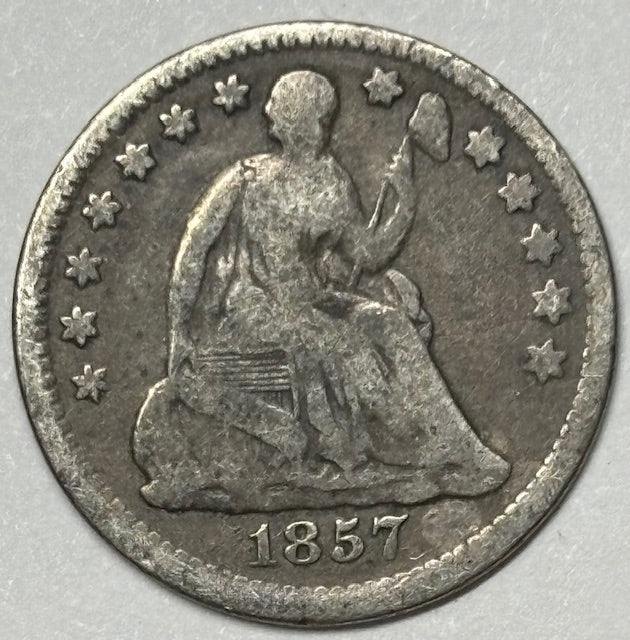 1857 Seated Liberty Half Dime . . . . Very Good