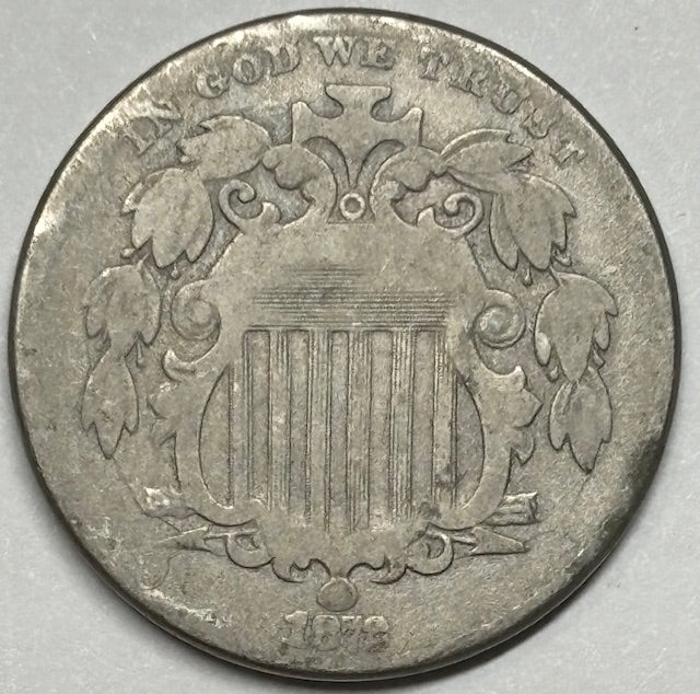 1872 Shield Nickel . . . . Fine