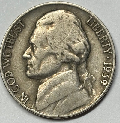 1939 Jefferson Nickel Very Fine