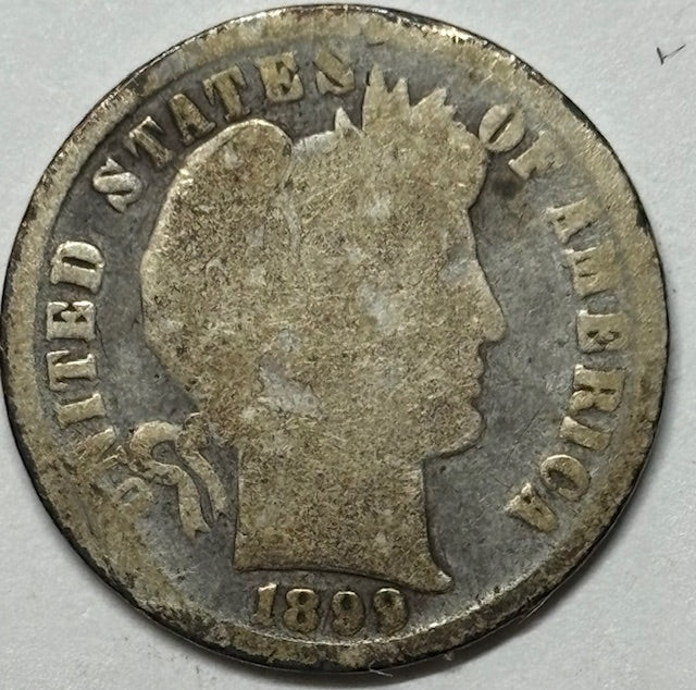 1899 Barber Dime . . . . AG/Good