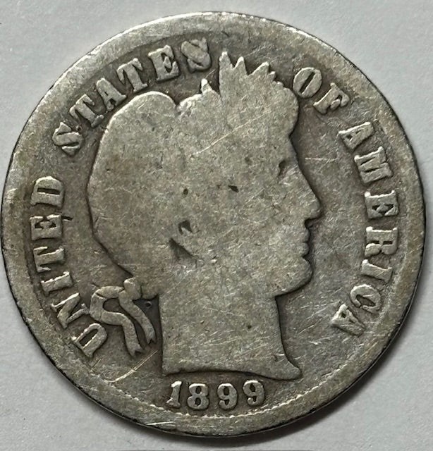 1899 Barber Dime . . . . Good