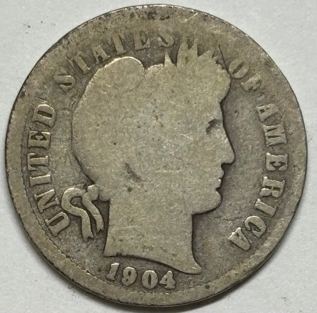 1904 Barber Dime . . . . Good