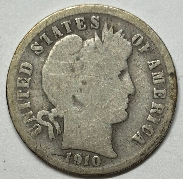 1910-D Barber Dime . . . . Good