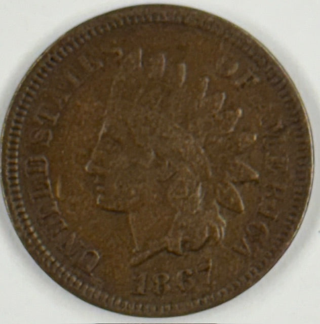 1867 Indian Cent . . . . Very Fine