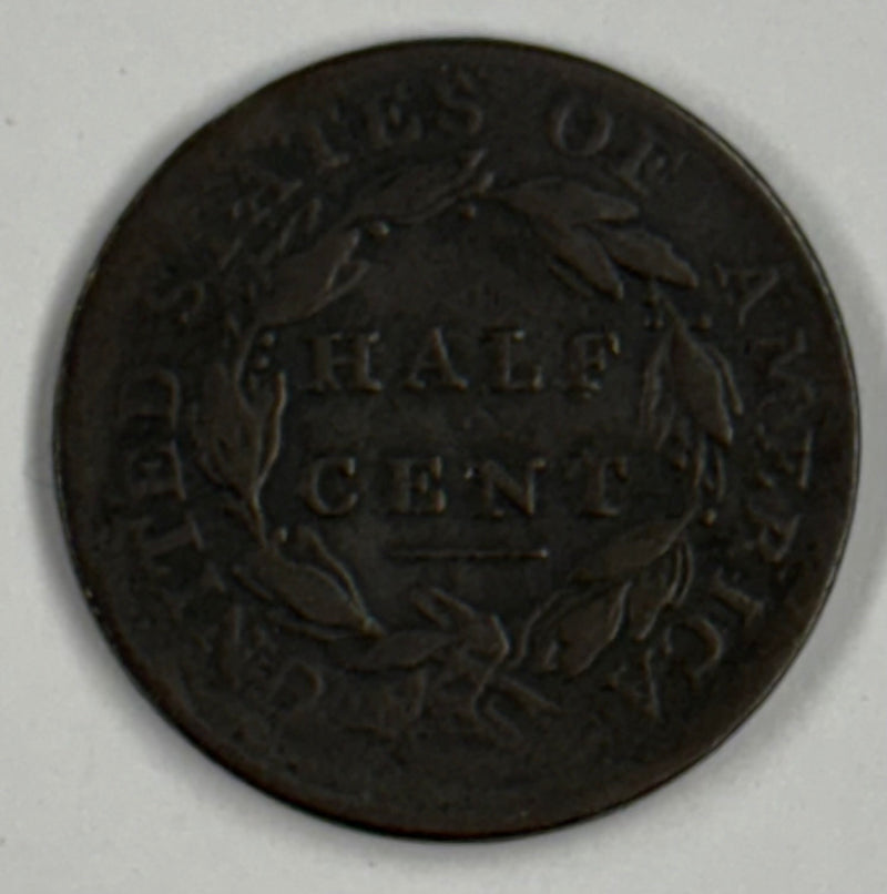 1809 Classic Half Cent . . . . Very Fine