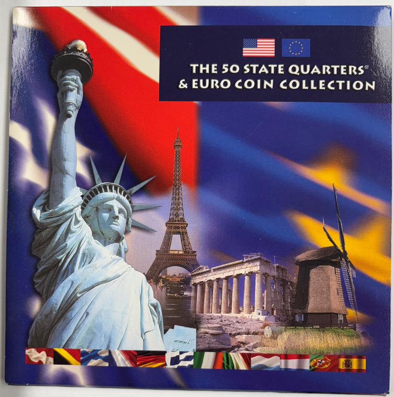 2002   The 50 State Quarters & Euro Coin Collection.....Gem Proof