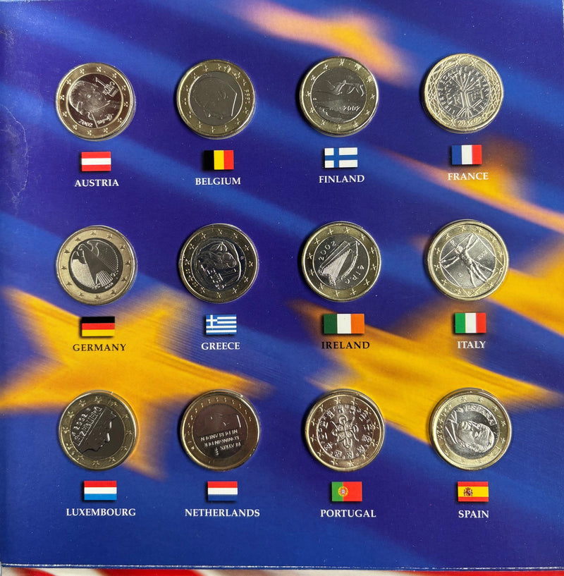 2002   The 50 State Quarters & Euro Coin Collection.....Gem Proof