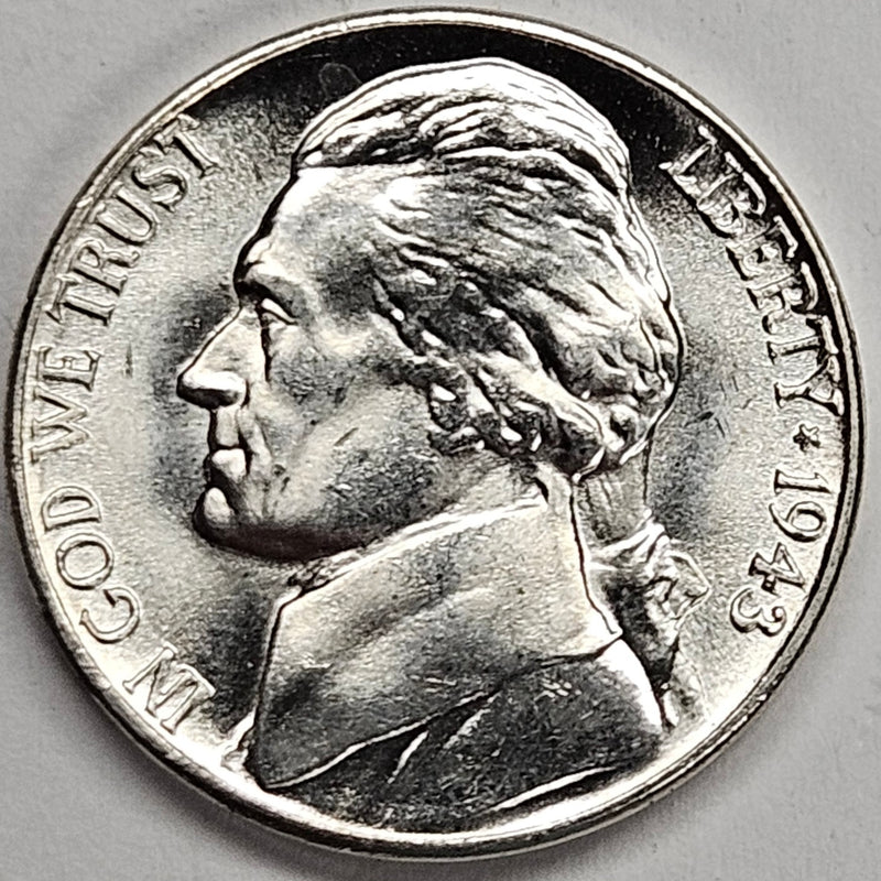 Silver Jefferson War Nickel . . . . Brilliant Uncirculated