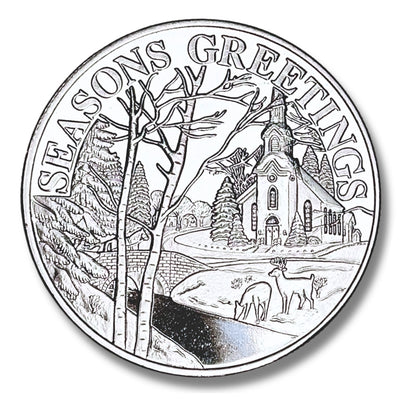 2024 Seasons Greetings Winter Wonderland One Ounce Pure Silver