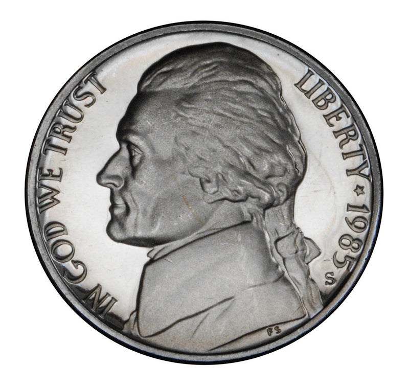 1985-S Jefferson Nickel Gem Brilliant Proof