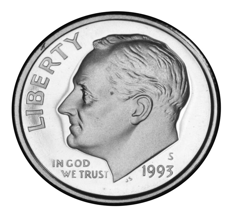 1993-S Roosevelt Dime . . . . Gem Brilliant Proof