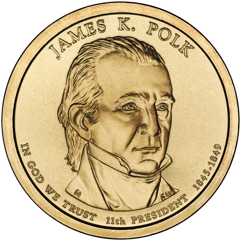 2009-PDS Polk Presidential Dollars . . . . Choice BU and Superb Proof