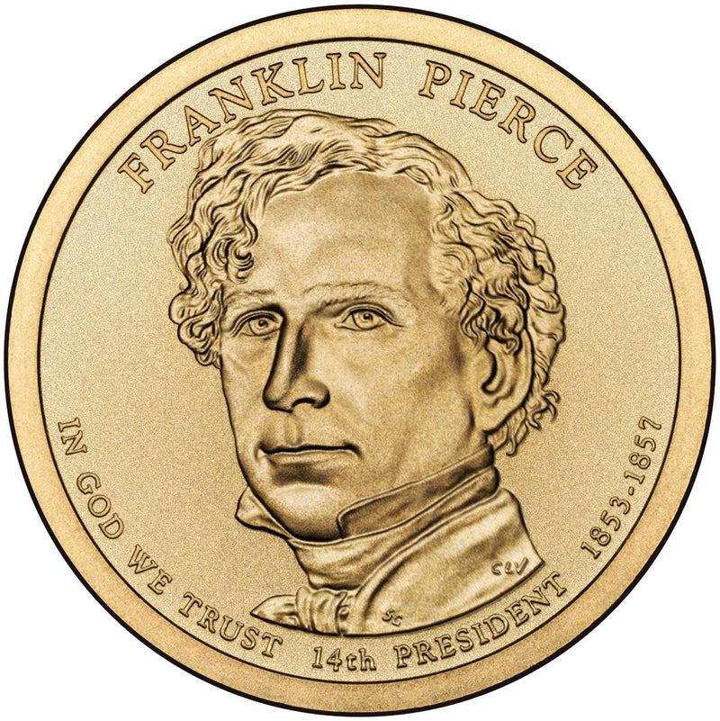 2010-D Pierce Presidential Dollar Choice Brilliant Uncirculated