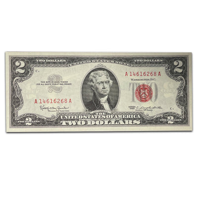 $2.00 1963 United States Note From Consecutive Pack Superb Crisp Uncirculated