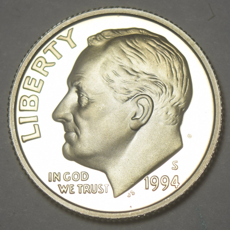 1994-S Roosevelt Dime . . . . Gem Brilliant Proof Silver