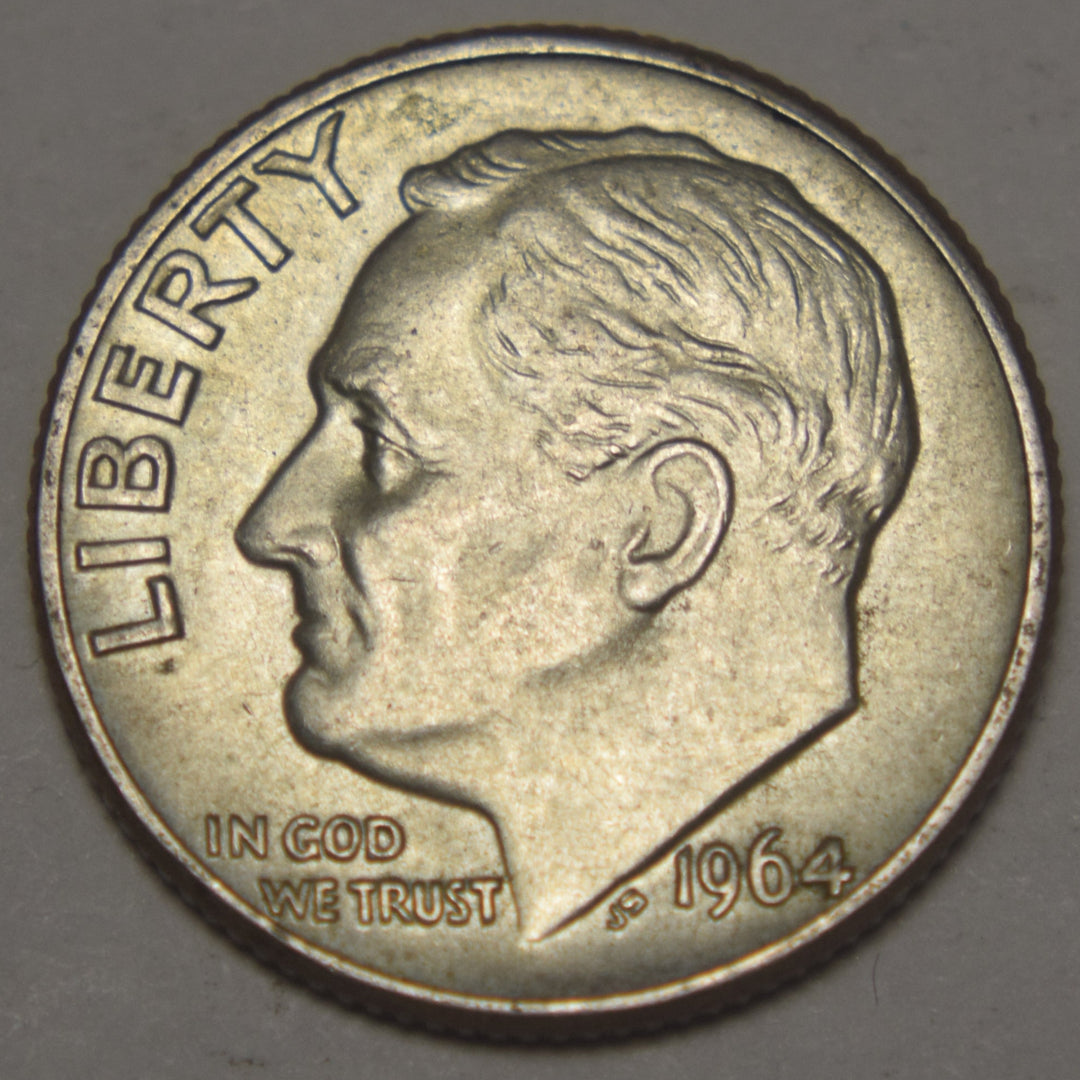 1964 d silver dime fashion