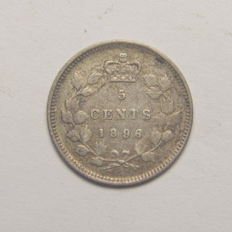 1897 Canadian 5 Cents Very Fine