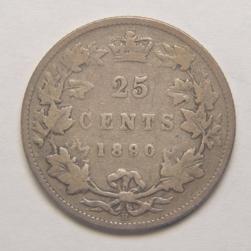 1890-H Canadian Quarter Fine