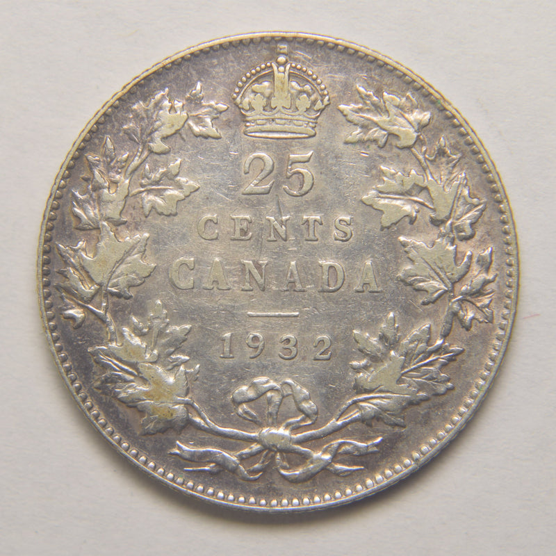 1932 Canadian Quarter Extremely Fine