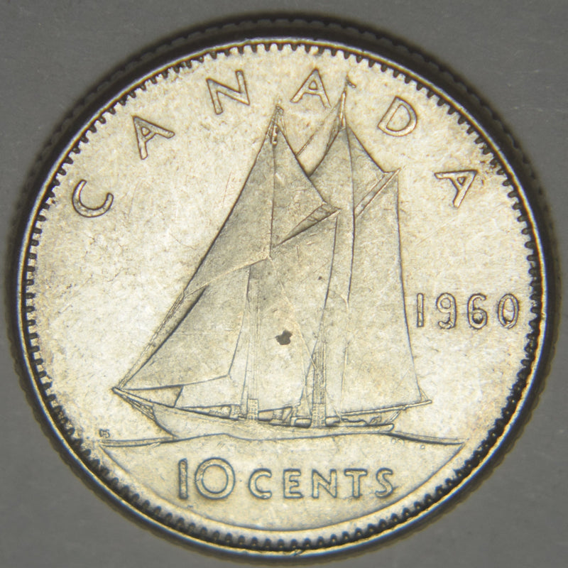 1960 Canadian 10 Cents Choice Brilliant Uncirculated