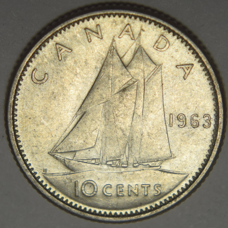 1963 Canadian 10 Cents Select Brilliant Uncirculated