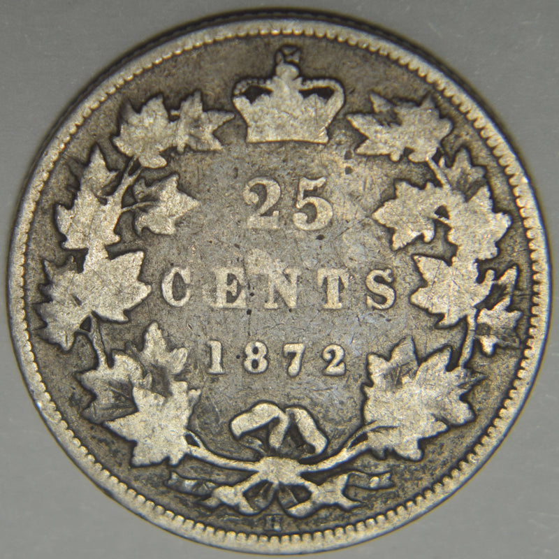 1872-H Canadian Quarter . . . . Fine