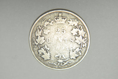 1882-H Canadian Quarter . . . . Very Good