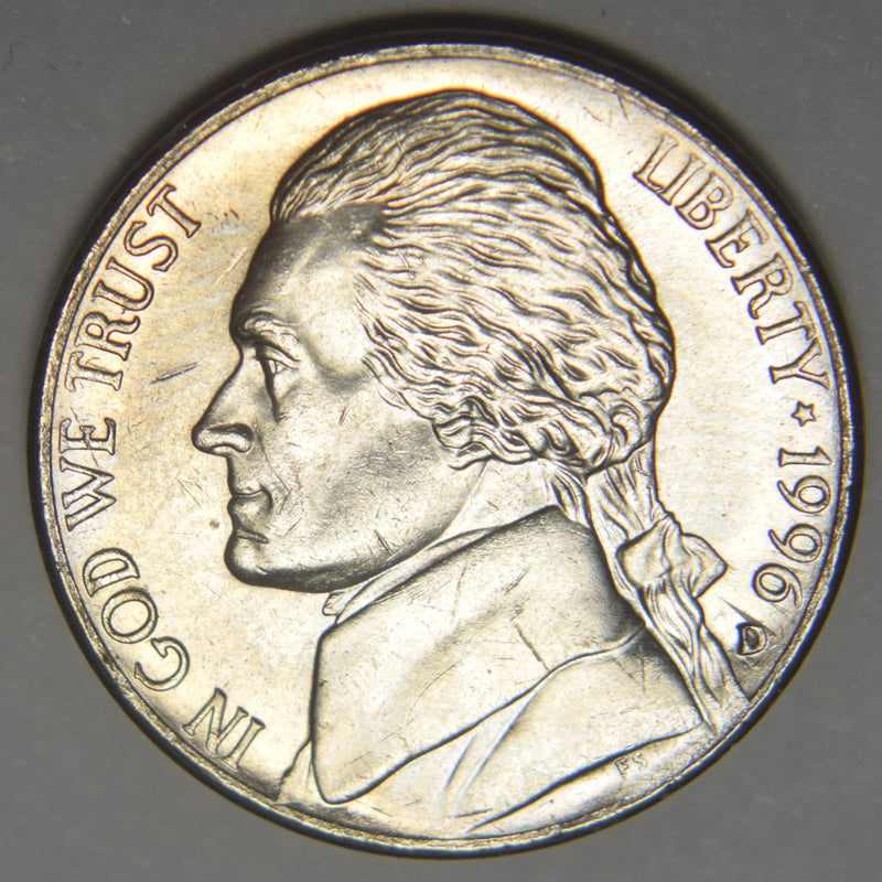 1996-D Jefferson Nickel Brilliant Uncirculated