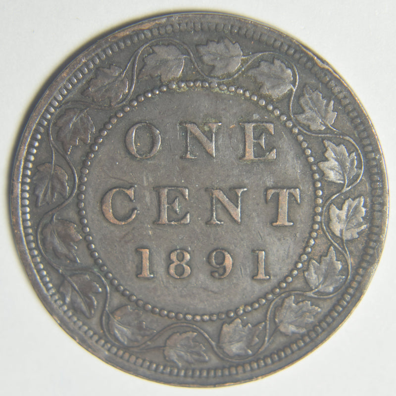 1891 Canadian Cent Very Fine